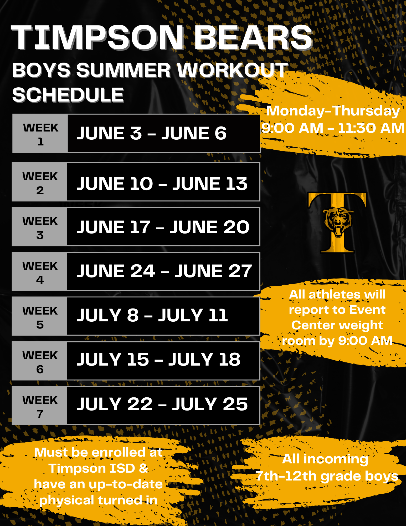 Athletics Timpson Independent School District